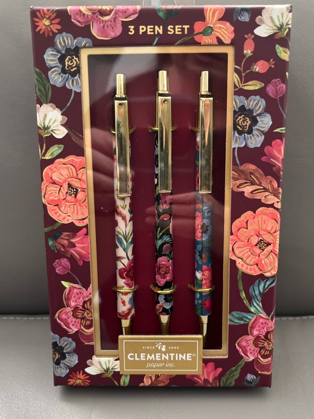 NEW Clementine Multi-Color Floral Pen Set #920038